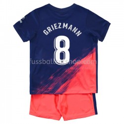Günstige Fußball Trikotsatz Atlético Madrid Antoine Griezmann 8 Kinder Auswärtstrikot 2021-2022 Kurzarm