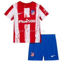 Günstige Fußball Trikotsatz Atlético Madrid Kinder Heimtrikot 2021-2022 Kurzarm