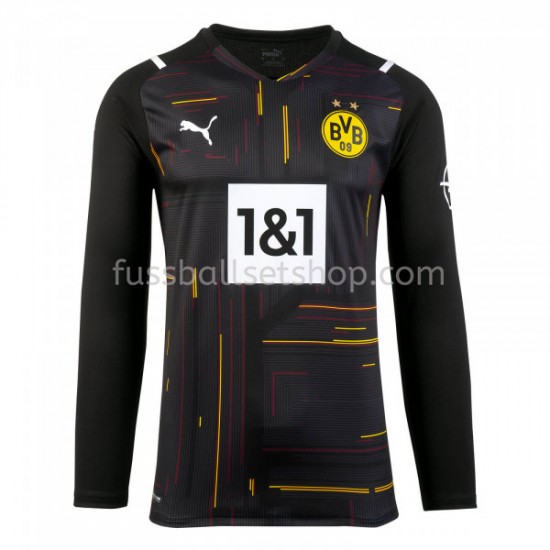 Günstige Fußball Trikotsatz BVB Borussia Dortmund Torwart Fußballtrikot M003 2021-2022 Langarm