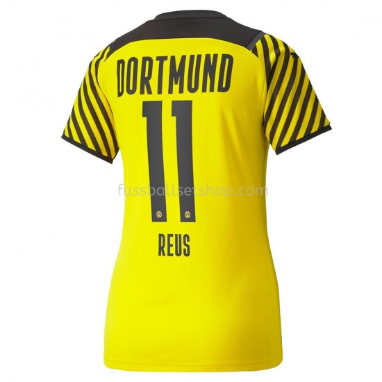 Günstige Fußball Trikotsatz BVB Borussia Dortmund Marco Reus 11 Frauen Heimtrikot 2021-2022 Kurzarm