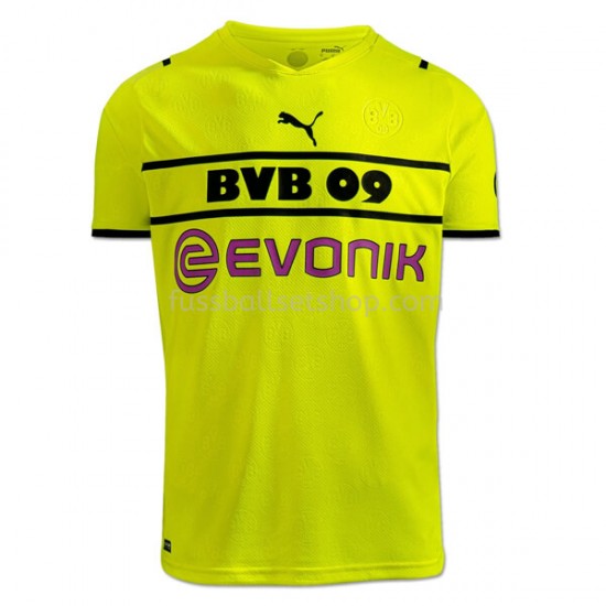 Günstige Fußball Trikotsatz BVB Borussia Dortmund Ausweichtrikot 2021-2022 Kurzarm