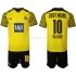 Günstige Fußball Trikotsatz BVB Borussia Dortmund Thorgan Hazard 10 Kinder Heimtrikot 2021-2022 Kurzarm
