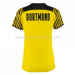 Günstige Fußball Trikotsatz BVB Borussia Dortmund Frauen Heimtrikot 2021-2022 Kurzarm
