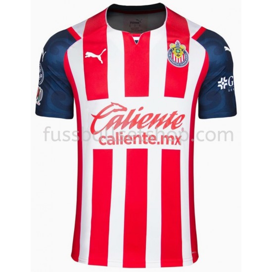Günstige Fußball Trikotsatz Deportivo Guadalajara Heimtrikot 2021-2022 Kurzarm
