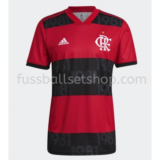 Günstige Fußball Trikotsatz CR Flamengo Heimtrikot 2021-2022 Kurzarm