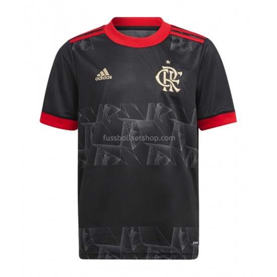 Günstige Fußball Trikotsatz CR Flamengo Ausweichtrikot 2021-2022 Kurzarm