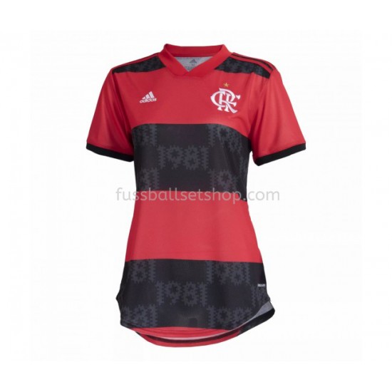 Günstige Fußball Trikotsatz CR Flamengo Damen Heimtrikot 2021-2022 Kurzarm