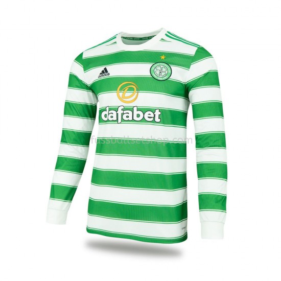 Günstige Fußball Trikotsatz Celtic Heimtrikot 2021-2022 Langarm