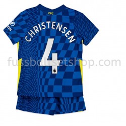 Günstige Fußball Trikotsatz Chelsea Andreas Christensen 4 Kinder Heimtrikot 2021-2022 Kurzarm