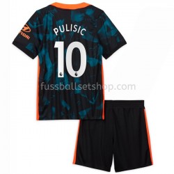 Günstige Fußball Trikotsatz Chelsea Christian Pulisic 10 Kinder Ausweichtrikot 2021-2022 Kurzarm