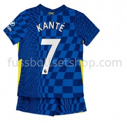 Günstige Fußball Trikotsatz Chelsea Kante 7 Kinder Heimtrikot 2021-2022 Kurzarm