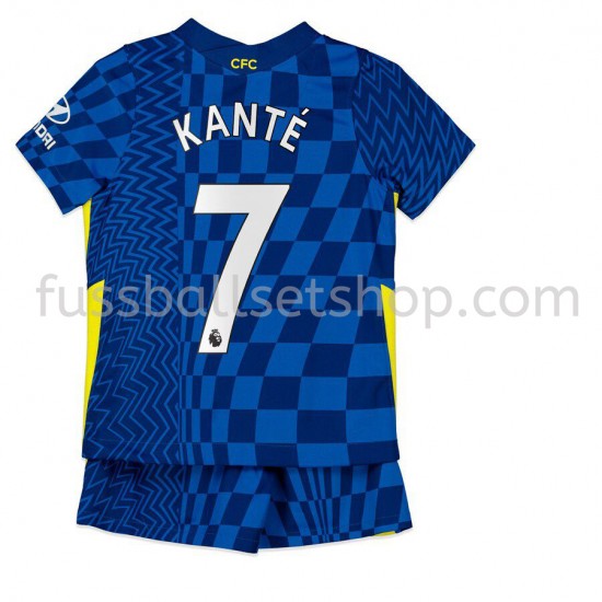 Günstige Fußball Trikotsatz Chelsea Kante 7 Kinder Heimtrikot 2021-2022 Kurzarm