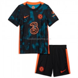 Günstige Fußball Trikotsatz Chelsea Kinder Ausweichtrikot 2021-2022 Kurzarm