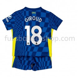 Günstige Fußball Trikotsatz Chelsea Olivier Giroud 18 Kinder Heimtrikot 2021-2022 Kurzarm