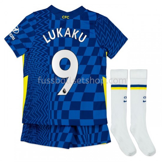 Günstige Fußball Trikotsatz Chelsea Romelu Lukaku 9 Kinder Heimtrikot 2021-2022 Kurzarm