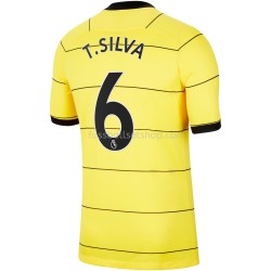 Günstige Fußball Trikotsatz Chelsea Thiago Silva 6 Auswärtstrikot 2021-2022 Kurzarm