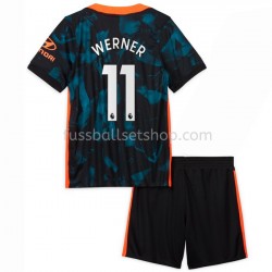 Günstige Fußball Trikotsatz Chelsea Timo Werner 11 Kinder Ausweichtrikot 2021-2022 Kurzarm