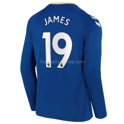 Günstige Fußball Trikotsatz Everton James Rodriguez 19 Heimtrikot 2021-2022 Langarm