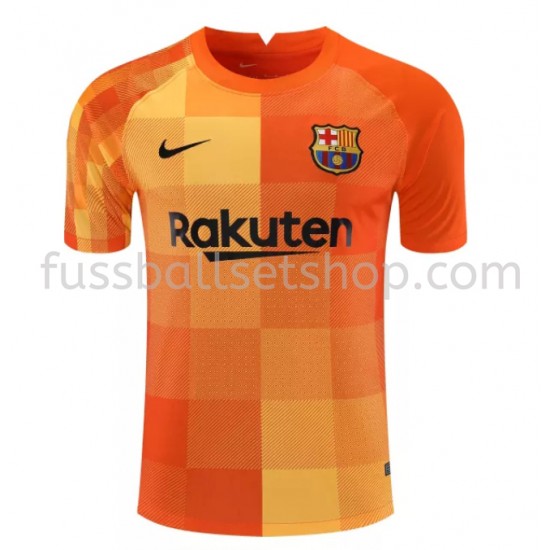 Günstige Fußball Trikotsatz FC Barcelona Torwart Heimtrikot 2021-2022 Kurzarm