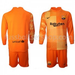 Günstige Fußball Trikotsatz FC Barcelona Torwart Kinder Heimtrikot 2021-2022 Langarm