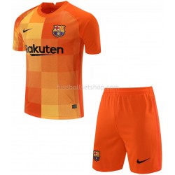 Günstige Fußball Trikotsatz FC Barcelona Torwart Kinder Heimtrikot 2021-2022 Kurzarm