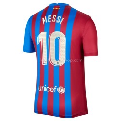 Günstige Fußball Trikotsatz FC Barcelona Lionel Messi 10 Heimtrikot 2021-2022 Kurzarm