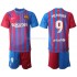 Günstige Fußball Trikotsatz FC Barcelona Memphis Depay 9 Kinder Heimtrikot 2021-2022 Kurzarm
