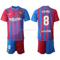 Günstige Fußball Trikotsatz FC Barcelona Miralem Pjanic 8 Kinder Heimtrikot 2021-2022 Kurzarm