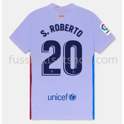 Günstige Fußball Trikotsatz FC Barcelona Sergi Roberto 20 Auswärtstrikot 2021-2022 Kurzarm