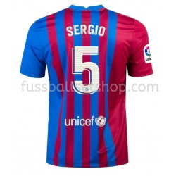 Günstige Fußball Trikotsatz FC Barcelona Sergio Busquets 5 Heimtrikot 2021-2022 Kurzarm