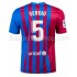 Günstige Fußball Trikotsatz FC Barcelona Sergio Busquets 5 Heimtrikot 2021-2022 Kurzarm