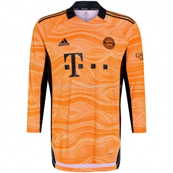 Günstige Fußball Trikotsatz FC Bayern München Torwart Heimtrikot 2021-2022 Langarm