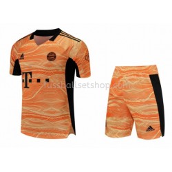 Günstige Fußball Trikotsatz FC Bayern München Torwart Kinder Heimtrikot 2021-2022 Kurzarm