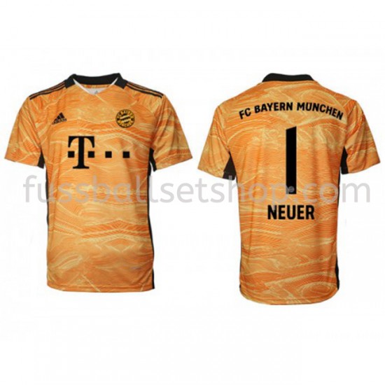 Günstige Fußball Trikotsatz FC Bayern München Torwart Manuel Neuer 1 Heimtrikot 2021-2022 Kurzarm
