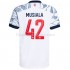 Günstige Fußball Trikotsatz FC Bayern München Jamal Musiala 42 Ausweichtrikot 2021-2022 Kurzarm