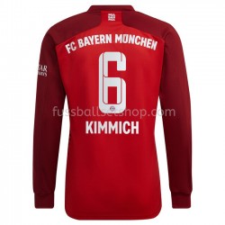 Günstige Fußball Trikotsatz FC Bayern München Joshua Kimmich 6 Heimtrikot 2021-2022 Langarm