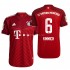 Günstige Fußball Trikotsatz FC Bayern München Joshua Kimmich 6 Heimtrikot 2021-2022 Kurzarm