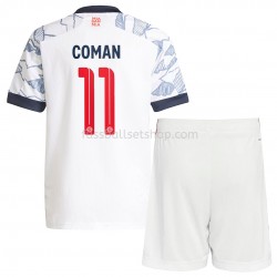 Günstige Fußball Trikotsatz FC Bayern München Kingsley Coman 11 Kinder Ausweichtrikot 2021-2022 Kurzarm