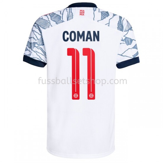 Günstige Fußball Trikotsatz FC Bayern München Kingsley Coman 11 Ausweichtrikot 2021-2022 Kurzarm