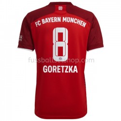 Günstige Fußball Trikotsatz FC Bayern München Leon Goretzka 8 Heimtrikot 2021-2022 Kurzarm