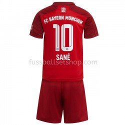 Günstige Fußball Trikotsatz FC Bayern München Leroy Sane 10 Kinder Heimtrikot 2021-2022 Kurzarm