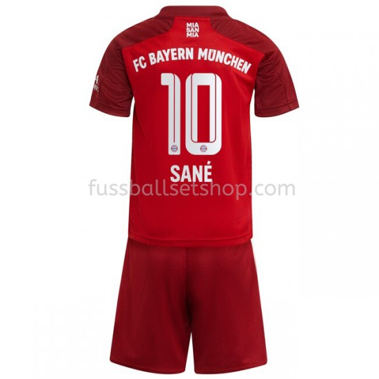 Günstige Fußball Trikotsatz FC Bayern München Leroy Sane 10 Kinder Heimtrikot 2021-2022 Kurzarm