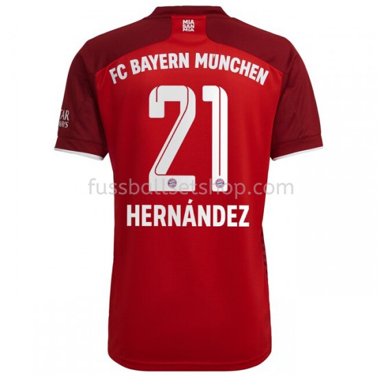 Günstige Fußball Trikotsatz FC Bayern München Lucas Hernandez 21 Heimtrikot 2021-2022 Kurzarm