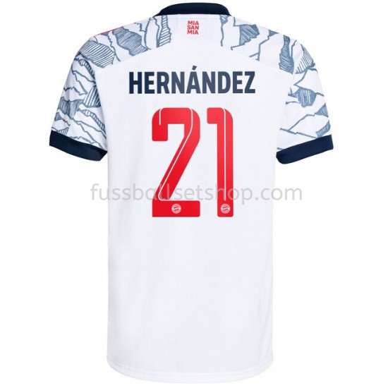 Günstige Fußball Trikotsatz FC Bayern München Lucas Hernandez 21 Ausweichtrikot 2021-2022 Kurzarm