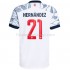 Günstige Fußball Trikotsatz FC Bayern München Lucas Hernandez 21 Ausweichtrikot 2021-2022 Kurzarm