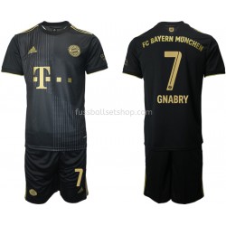 Günstige Fußball Trikotsatz FC Bayern München Serge Gnabry 7 Kinder Auswärtstrikot 2021-2022 Kurzarm