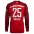 Günstige Fußball Trikotsatz FC Bayern München Thomas Müller 25 Heimtrikot 2021-2022 Langarm