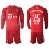 Günstige Fußball Trikotsatz FC Bayern München Thomas Müller 25 Kinder Heimtrikot 2021-2022 Langarm