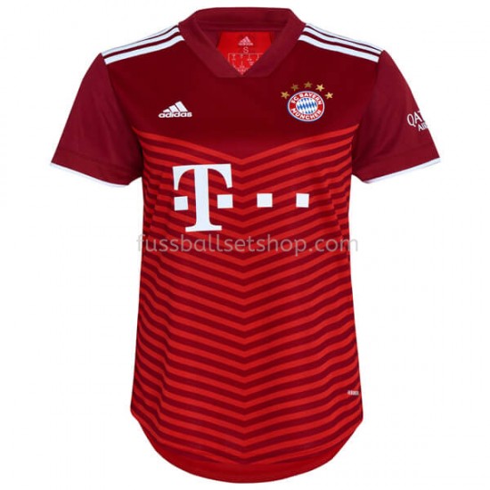 Günstige Fußball Trikotsatz FC Bayern München Frauen Heimtrikot 2021-2022 Kurzarm