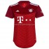 Günstige Fußball Trikotsatz FC Bayern München Frauen Heimtrikot 2021-2022 Kurzarm